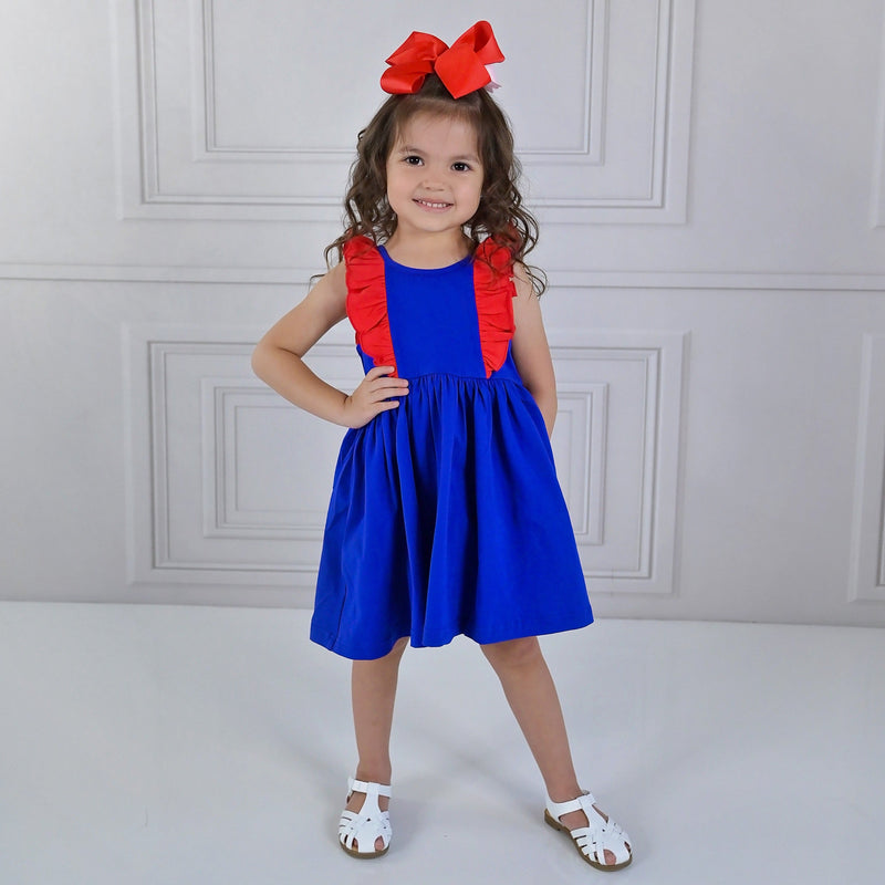 Serendipity Clothing Co. Red & Navy Bella Dress