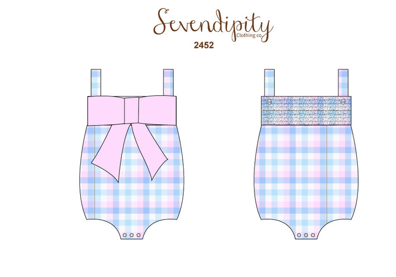 Serendipity Clothing Spring Time Blues Bow Bubble
