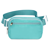 Iscrem Turquoise Nylon Belt Bag