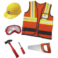 Great Pretenders Construction Worker with Accessories in Garment Bag