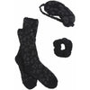 Mud Pie Chenille Socks Gift Set | Black