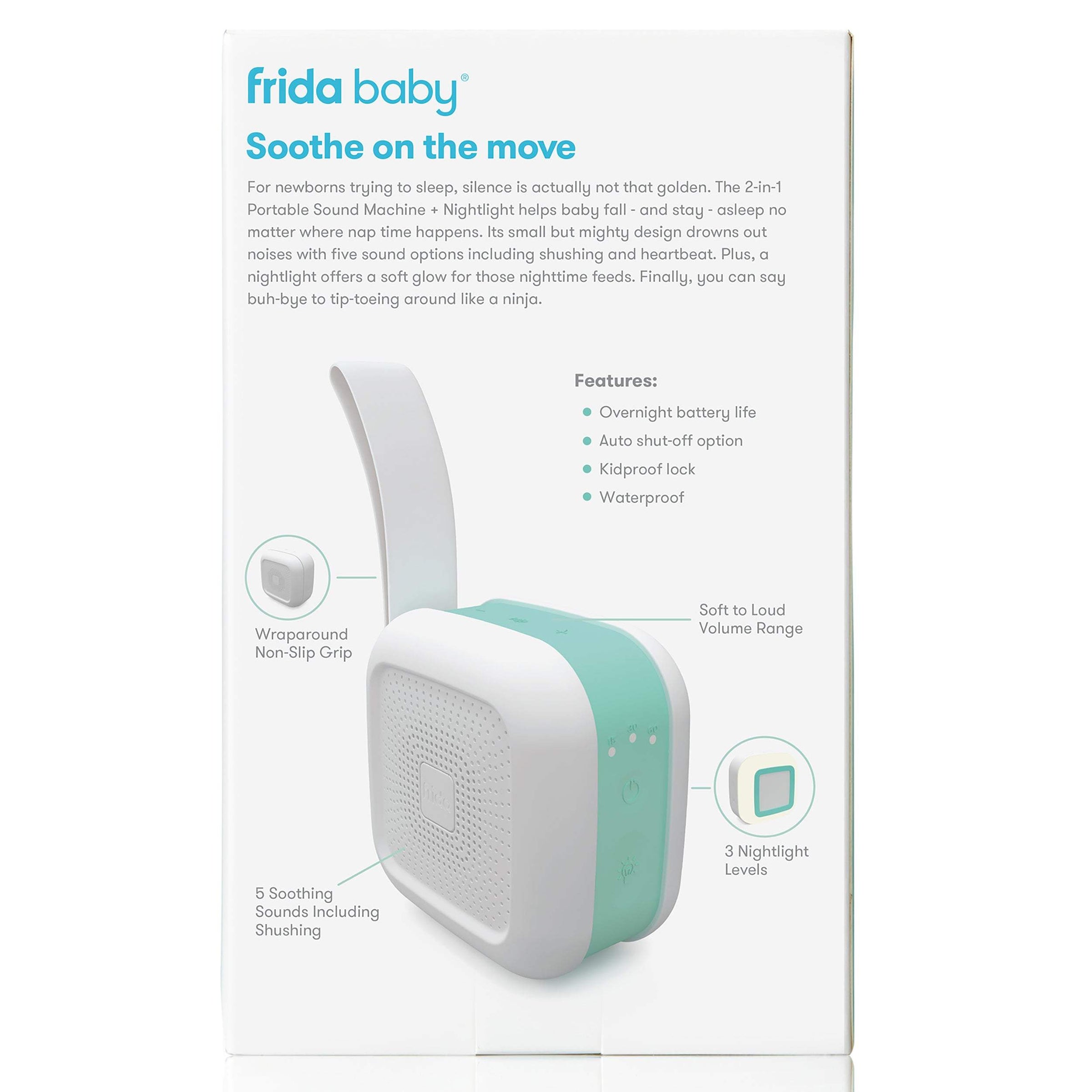 Frida 2-in-1 Portable Sound Machine + Nightlight