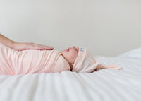 Copper Pearl Top Knot Hat | Blush