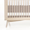 Solid Crib Skirt - Dove Taupe
