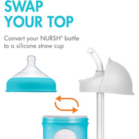 Boon Nursh Silicone Straw Conversion Top 2-Pack