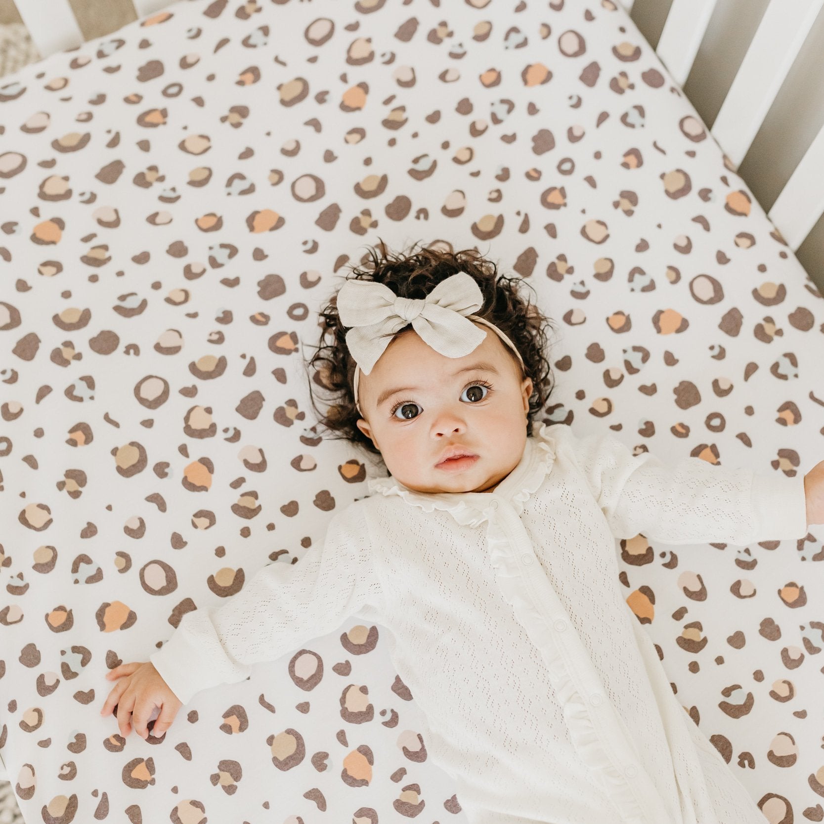 Copper Pearl Premium Knit Fitted Crib Sheet | Millie