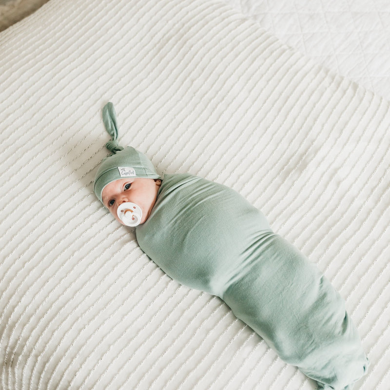 Copper Pearl Knit Swaddle Blanket | Briar