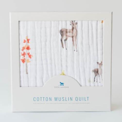 Little Unicorn Cotton Muslin Quilt - Oh Deer