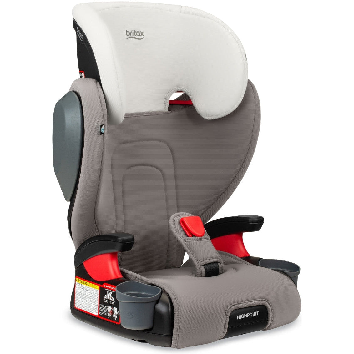 safewash britax Britax Highpoint Backless Belt-Positioning Booster Seat (Gray Ombre)
