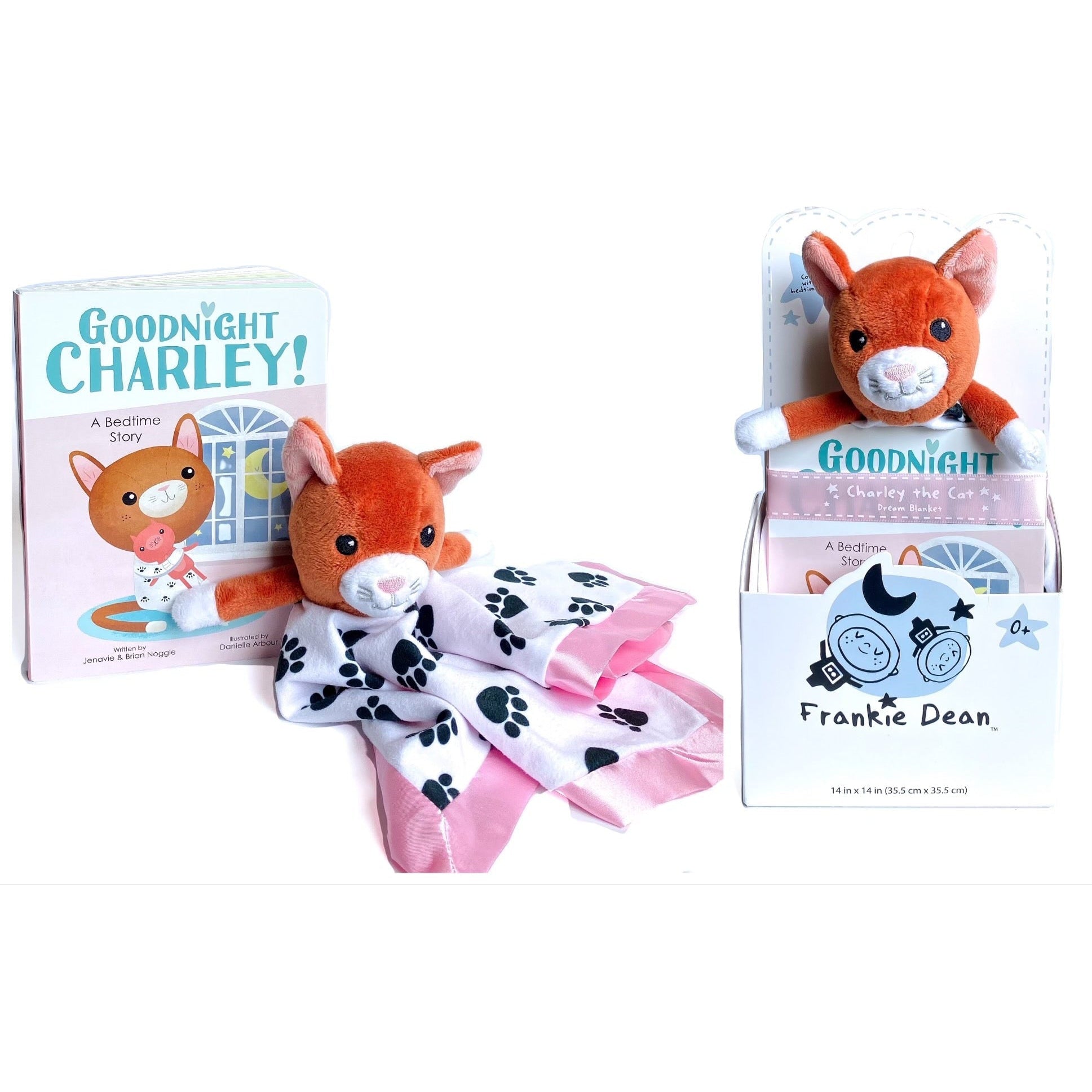 Frankie Dean Charley the Cat Dream Blanket + Bedtime Book