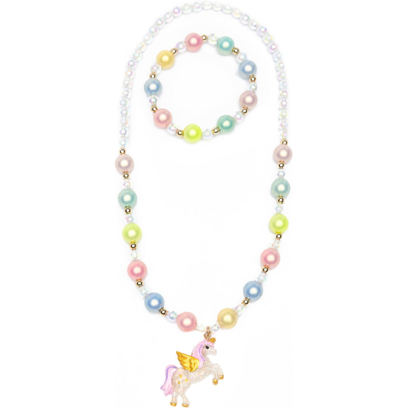 Great Pretenders Happy-Go-Unicorn Necklace Bracelet Set