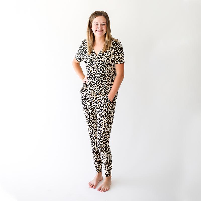 Lana Leopard Mommy SS Basic Lougewear