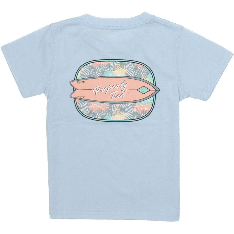 Properly Tied Lucky Duck Surf Board Short Sleeve | Periwinkle
