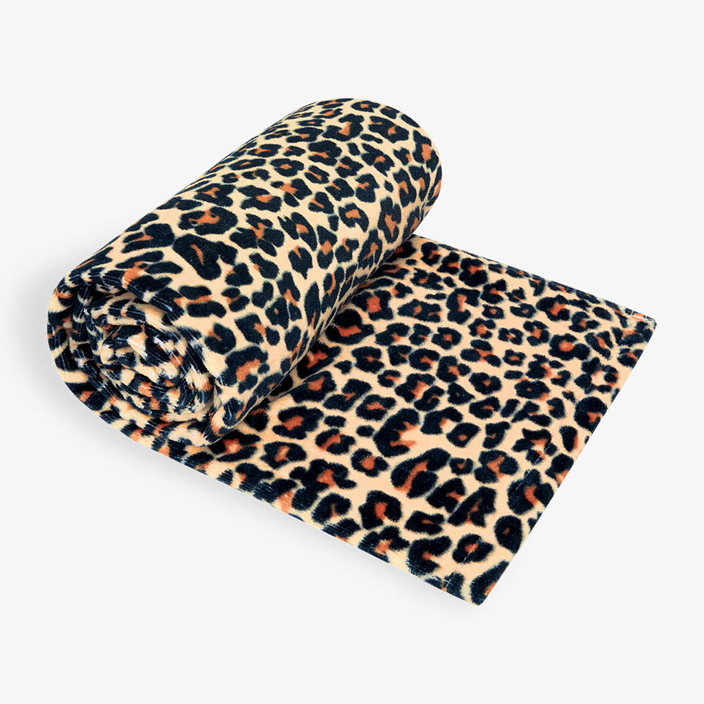 Posh Peanut Lana Leopard Kids Beach Towel