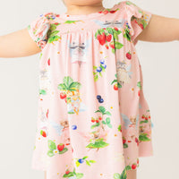 Posh Peanut Annabelle Cap Sleeve Flutter Dress & Bloomer Set
