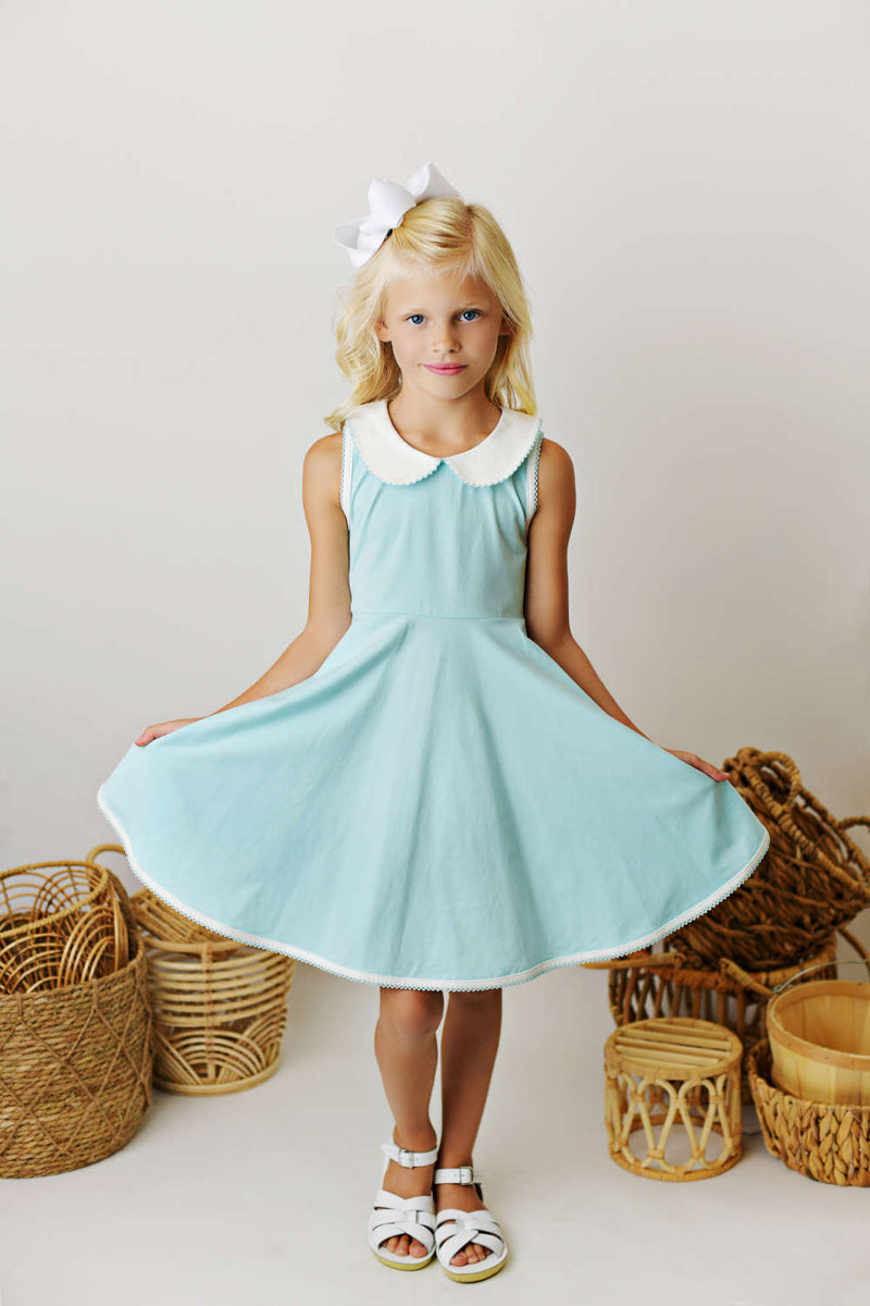 Swoon Baby Clothing Powder Blue Proper Dress