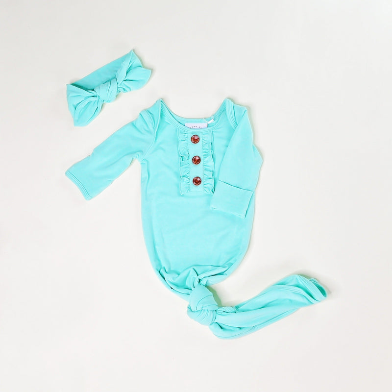 Swoon Baby Clothing Seashore Knotted Gown