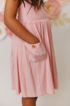 Swoon Baby Clothing Bamboo Rose Pink Pocket Dress
