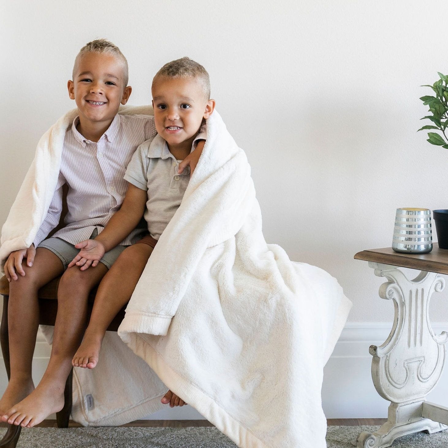Saranoni Lush Toddler Blanket | Natural