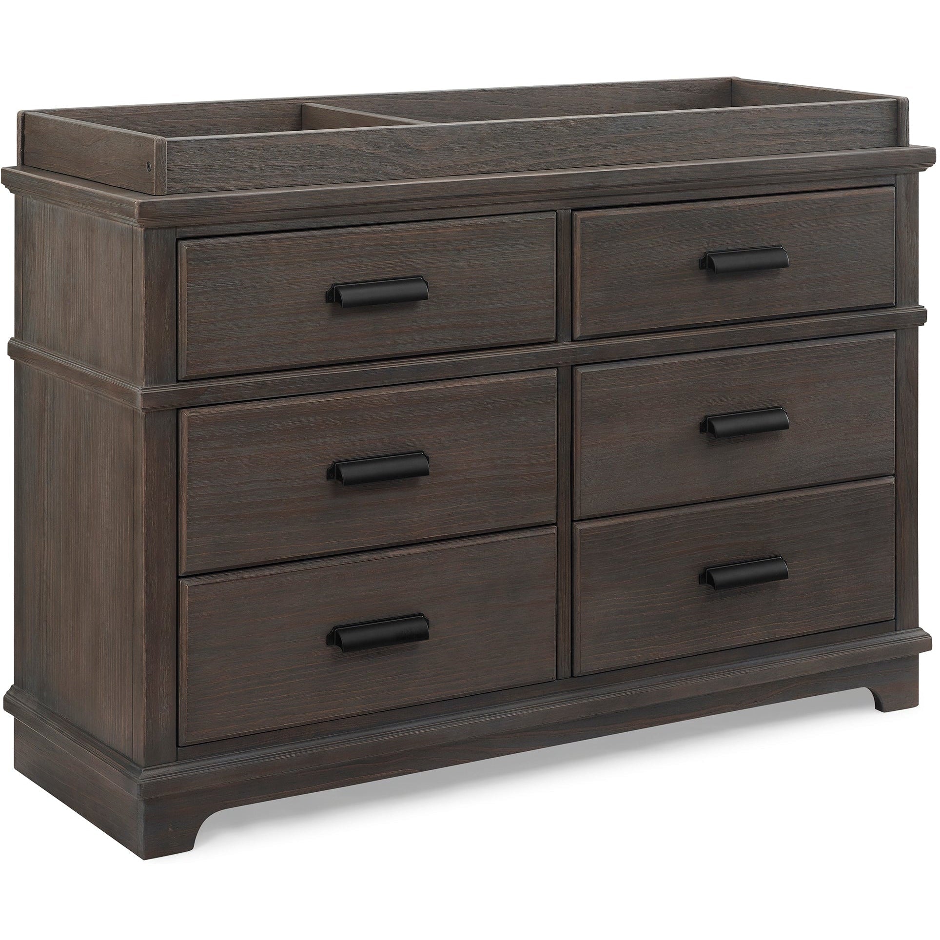 delta children's dresser Delta Children Asher 6-Drawer Dresser with Changing Top Rustic Grey