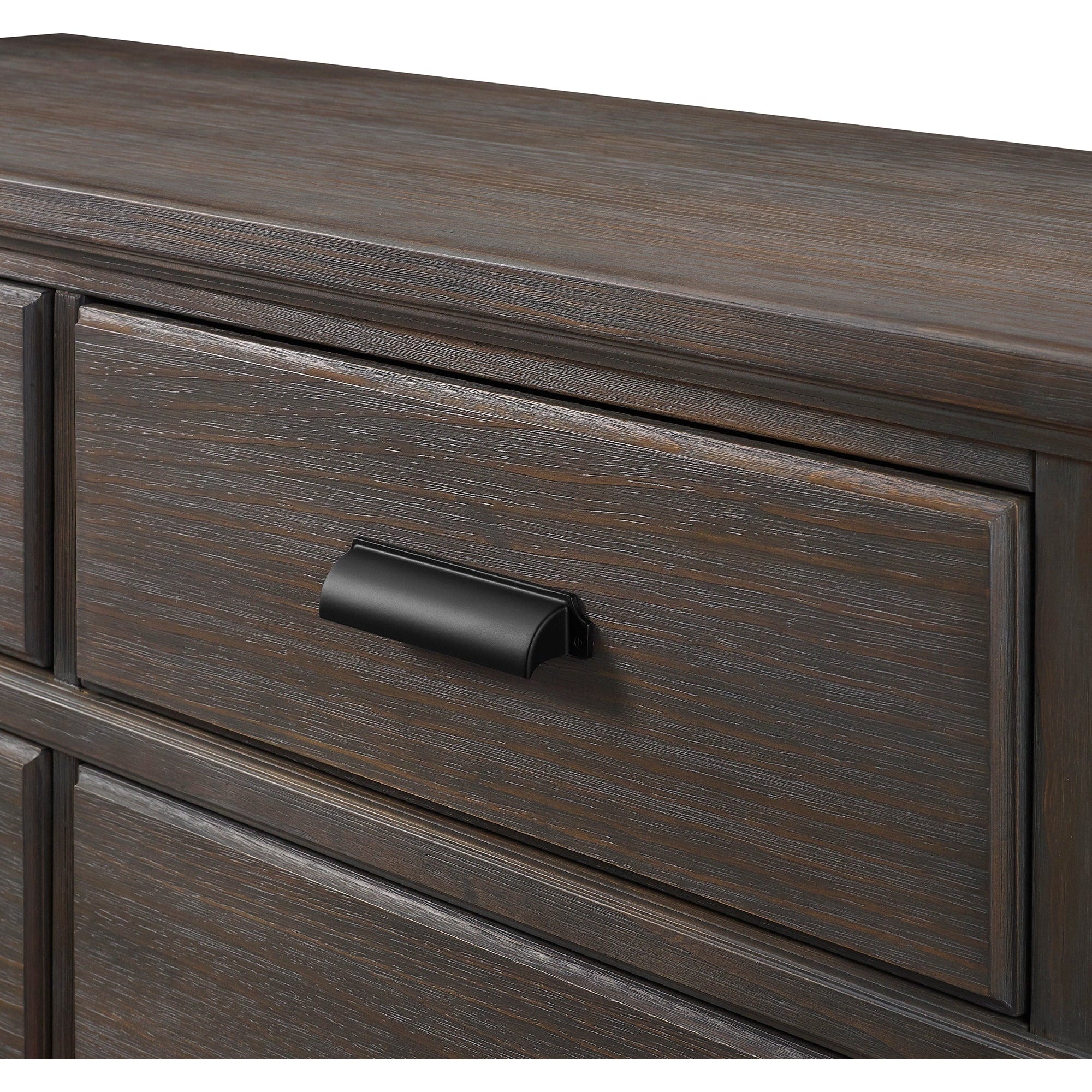 delta children asher dresser Delta Children Asher 6-Drawer Dresser with Changing Top Rustic Grey
