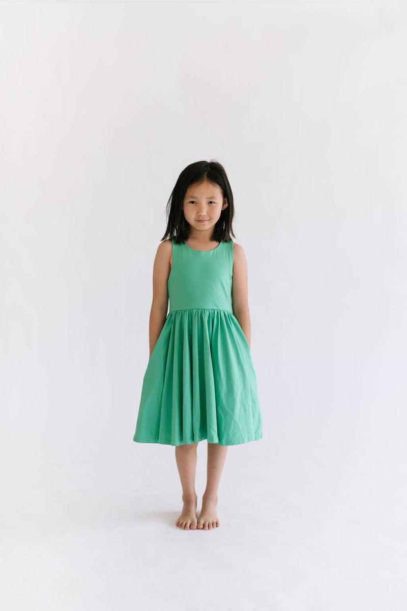 Charlotte Dress in Sea Green