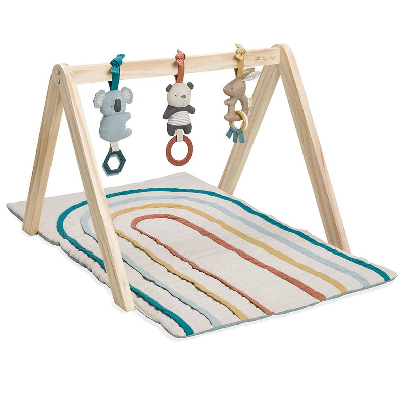Itzy Ritzy Activity Gym Wooden Gym with Toys