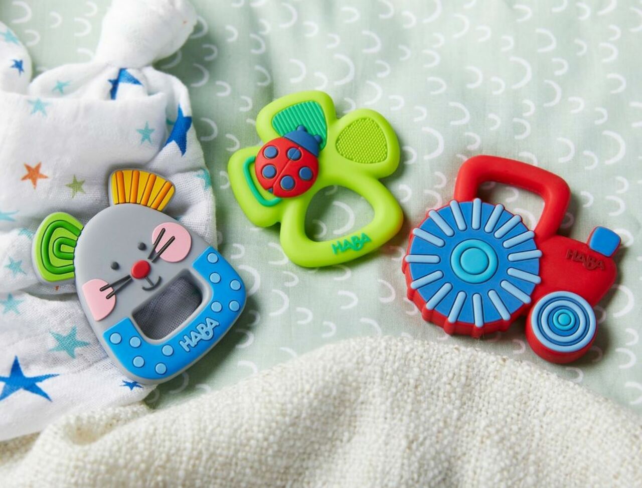 Haba Tractor Silicone Teether