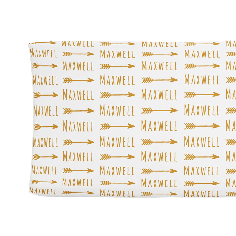 Sugar + Maple Changing Pad Cover | Arrow