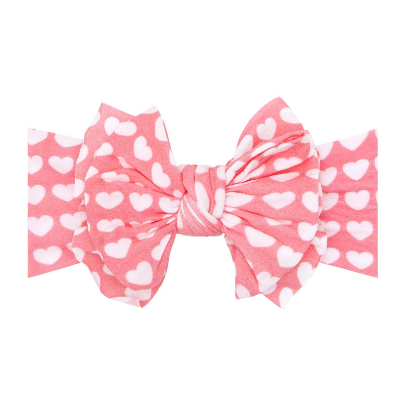 PRINTED FAB: dreamboat (pink & white hearts)