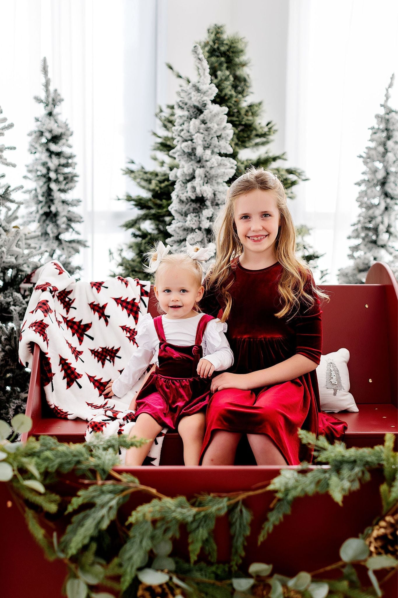Cranberry Velvet Twirl Dress - 12-24M Cranberry Velvet Twirl Dress - 12-24M