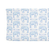 Sugar + Maple Changing Pad Cover | Elephant Blue