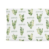 Sugar + Maple Changing Pad Cover | Cactus