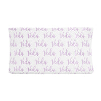 Sugar + Maple Changing Pad Cover | Repeating Name