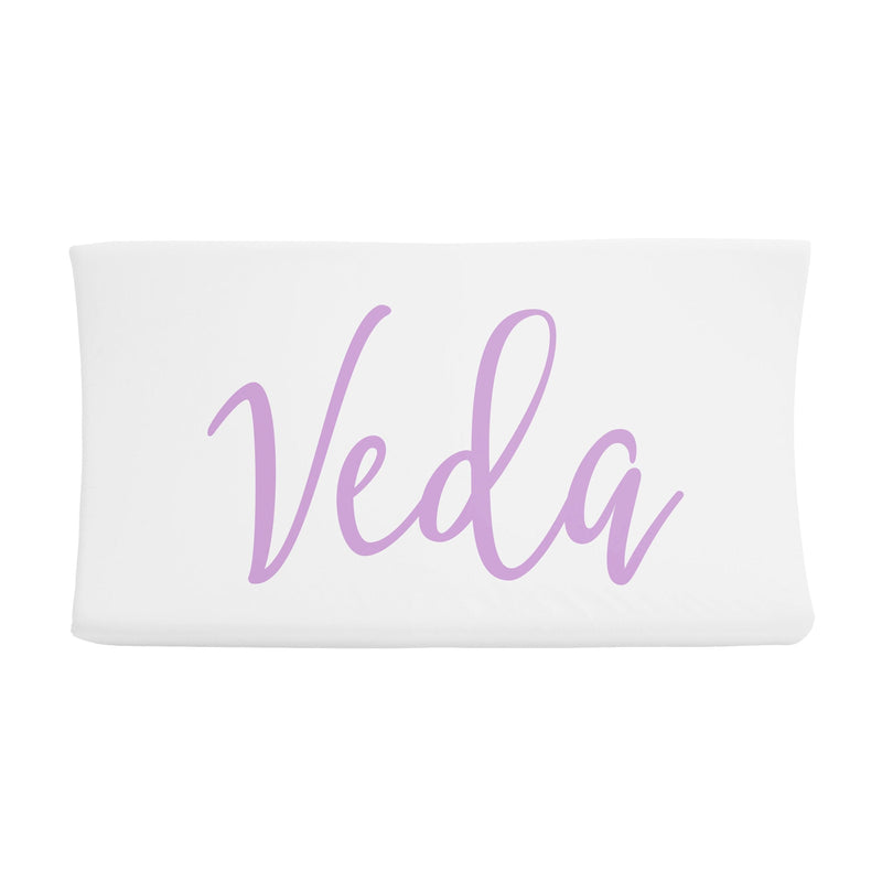 Sugar + Maple Changing Pad Cover | Centered Name
