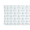 Sugar + Maple Changing Pad Cover | Anchor Blue