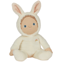 Olli Ella Dinky Dinkums Fluffle Family Bobbin Bunny | Ivory