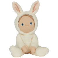 Olli Ella Dinky Dinkums Fluffle Family Bobbin Bunny | Ivory