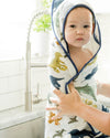 Little Unicorn Hooded Towel & Washcloth Set - Dino Friends