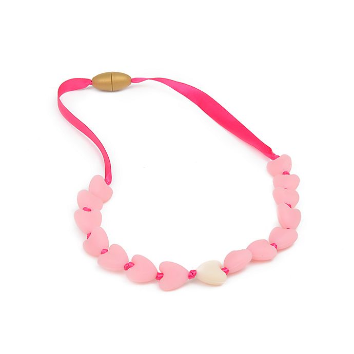 Junior Spring Heart Necklace - Bubble Gum