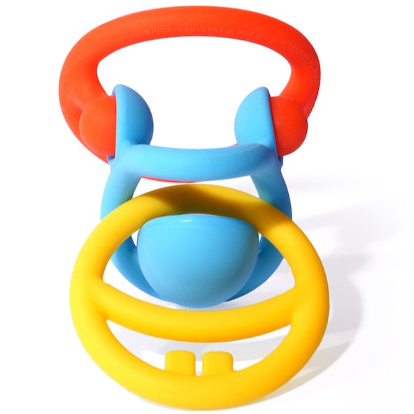 Fat Brain Toys Nigi Nagi & Nogi Teething Rings by Moluk | Primary