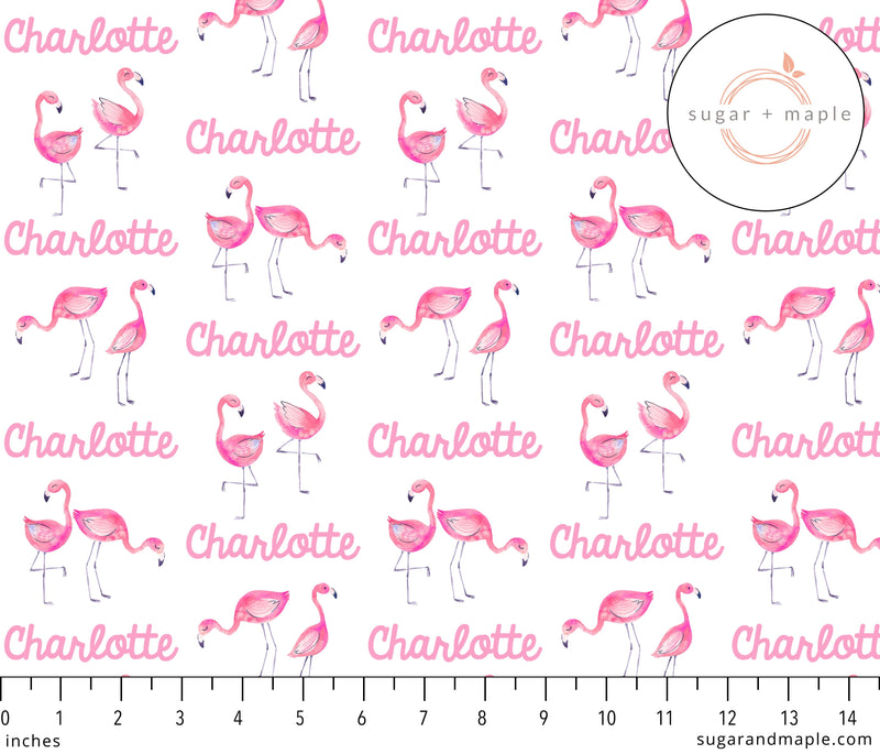 Sugar + Maple Stretchy Blanket | Flamingo