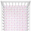 Sugar + Maple Crib Sheet | Anchor Pink