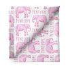 Sugar + Maple Stretchy Blanket | Elephant Pink