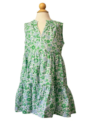 Peggy Green Quinn Green Floral Dress