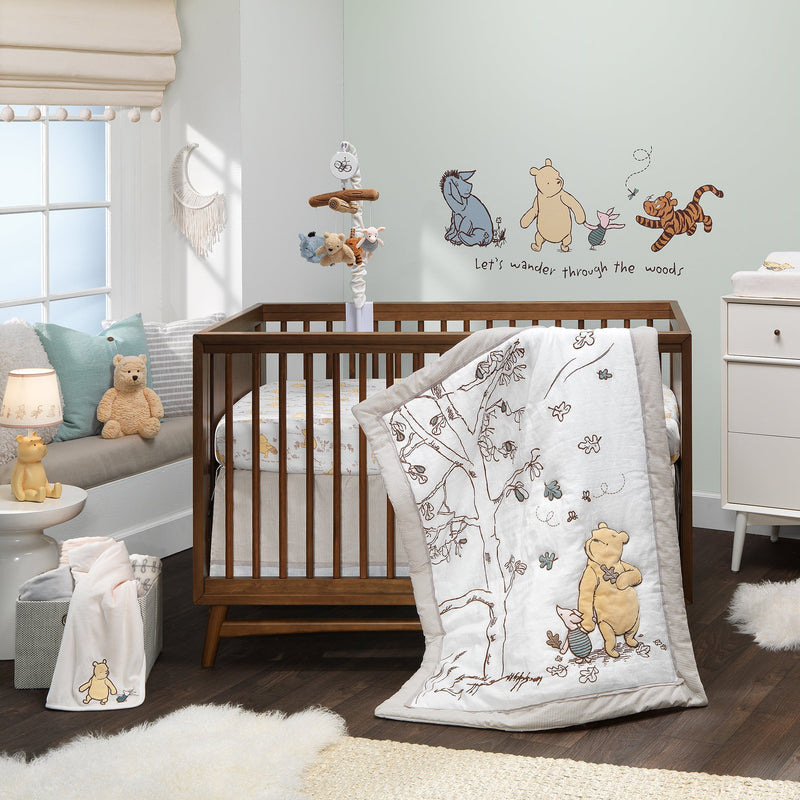 Lambs & Ivy Storytime Pooh Musical Baby Crib Mobile