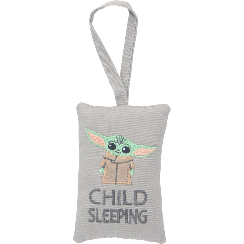 Lambs & Ivy Star Wars Baby Yoda Lovey & Door Pillow Gift Set