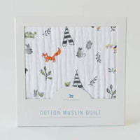 Little Unicorn Cotton Muslin Quilt - Forest Friends