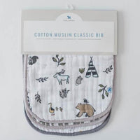 Little Unicorn Cotton Muslin Classic Bib 3 pack - Forest Friends