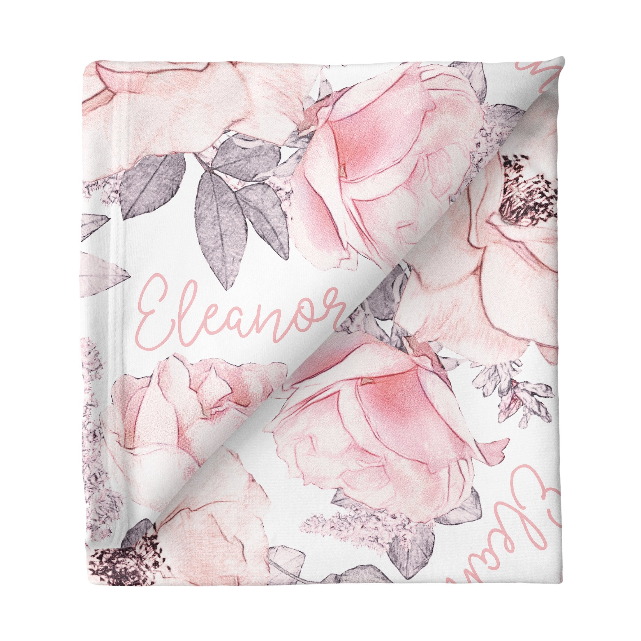 Sugar + Maple Stretchy Blanket | Wallpaper Floral